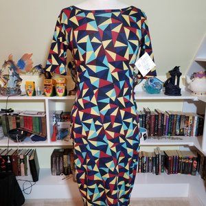 Lularoe Geometric Julia Dress XS NWT